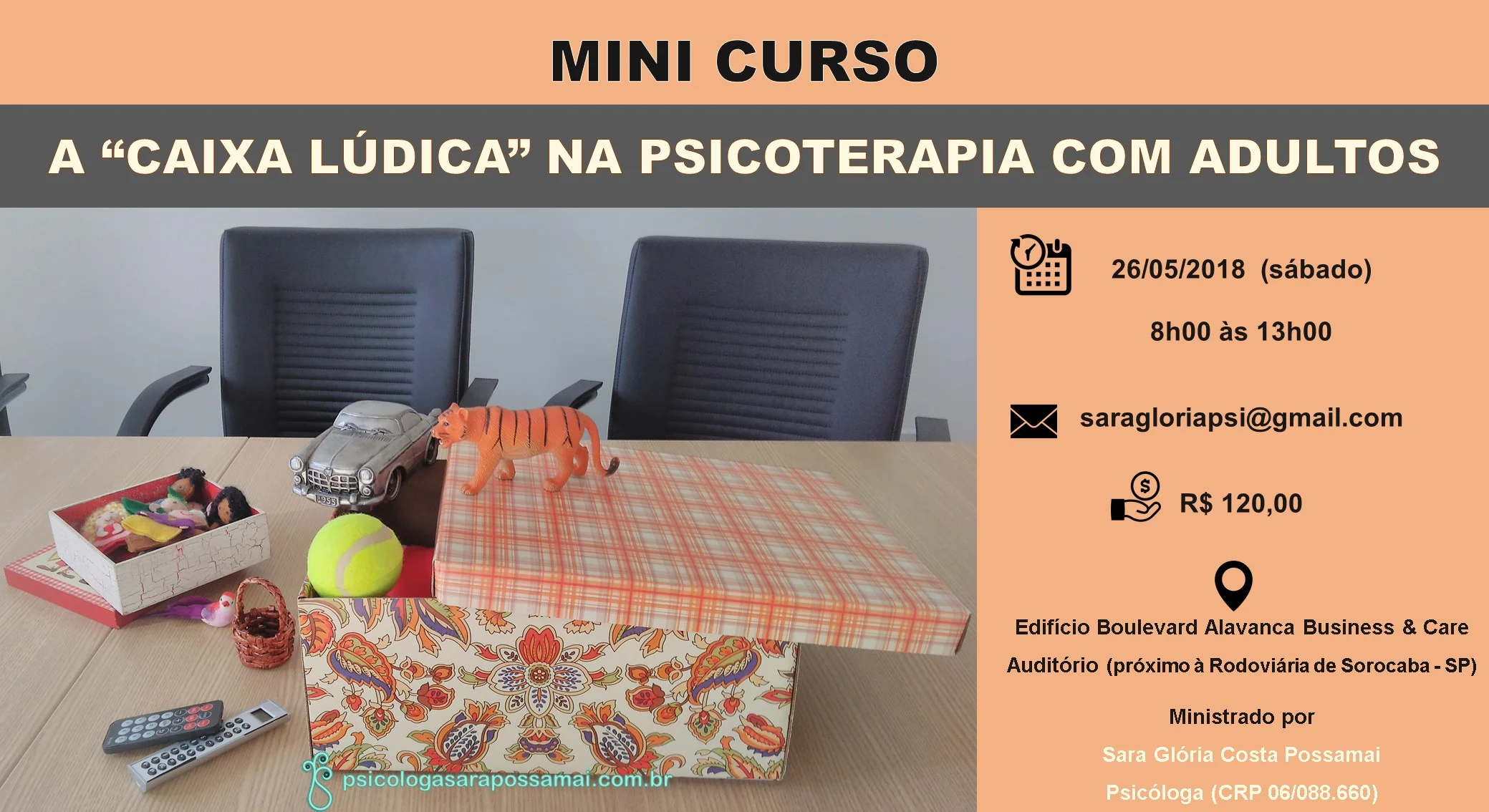 MINI CURSO: A Caixa Lúdica na Psicoterapia com Adultos
